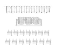 CIYODO 17pcs Plastic Chemical Reaction Board 6 and 9 Wells, Sturdy Non-cryogenic Material Suitable for Common Instruments, for Laboratory Testing and Scientific Experiments