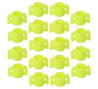 CIYODO 18pcs 8mm Bowfishing Arrow Slides Kit, Fluorescent Yellow Plastic Sliding Blocks for Outdoor Fishing, Archery String Guide and Threader Accessory for Bow Equipment