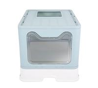 CIYODO 1pc Box Splashing Litter Box for Cats Cat Toilet with Design Durable Litter Pan for Easy Cleaning and Potty Training for Kittens and Dogs