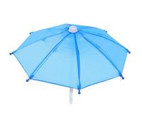 CIYODO 1Pc Colorful Miniature Umbrella for Dolls Portable Travel Rain Protection Adorable Dollhouse Decor for Pretend Play