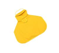 CIYODO 1Pc Dog Raincoat Hooded Pet Jacket for Outdoor Travel Durable PU Leather Design for Stylish and Functional Rain Protection