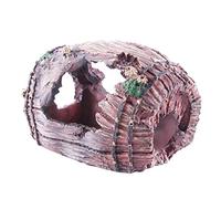 CIYODO 1Pc Fish Hiding Decor Unique Style Aquarium Ornament Durable Resin Craft for Fish Tank for Aquatic Environments and