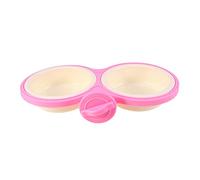 CIYODO 1pc Hanging Pet Food Bowl Double Bowl and Cats Splash Slip Pet Water Dispenser Durable and Safe Material for Pink