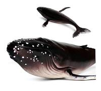 CIYODO 1Pc Lifelike Whale Model Simulated Animal Craft Ocean Figure for Home and Office Decor Realistic Humpback Whale Design Ornament