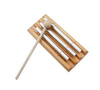 CIYODO 1Pc Percussion Instrument Educational Music Plaything Wooden Color Early Learning for Develops Listening Skills and Musicality Design with Bright Sound