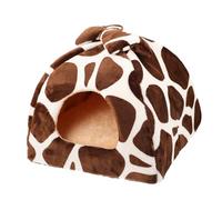 CIYODO 1pc Warm Hamster Sleeping House Nest for Animals Lightweight and Portable Squirrel Cave with Removable Thermal Pillow for Travel and Home Use