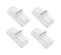 CIYODO 1set Fence Base Plastic Post Holder Durable Garden Fence Foot Stand for Outdoor Landscape Border Courtyards Parks Easy Setup Stable Support White 4pcs