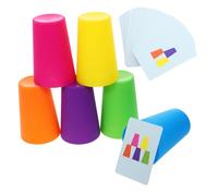 CIYODO 1Set Interactive Stacking Cups for Speed Stacking Game for Early Learning Enhancing Fine Motor Skills and Coordination for Single Player Challenges and Fun Educational