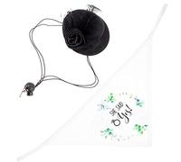 CIYODO 1set Wedding Hat and Scarf Stylish Pet Cover She Said for Weddings and Special Events for Celebrating Your Pet Day