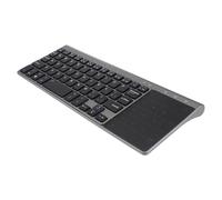 CIYODO 2.4ghz Wireless Keyboard Touchpad for Tv and Computer Silent Cordless Ergonomic Design Black Color Usb Connectivity