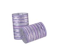 CIYODO 2 Pcs Self Grip Hair Rollers DIY Curling Tool for Home Use Styling Rollers for Natural Volume and Loose Curls Easy to Use Purple