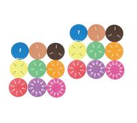 CIYODO 2 Sets EVA Fraction Circles Math Teaching Manipulatives for Early Learning Number Fraction Tray Educational Tool for Visualizing Addition Subtraction Multiplication