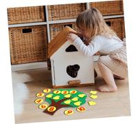 CIYODO 2 Sets Felt Pear Tree Number Learning for Preschool Math Bright Number Recognition Counting Game for Kindergarten Early Education Interactive Math Skill Development Play Pears