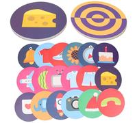 CIYODO 2 Sets Portable Sensory Flash Cards for Educational for Hand-eye Coordination and Speech Therapy Skin-friendly Visual Stimulation Learning Accessories