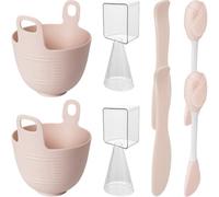 CIYODO 2 Sets Silicone Face Mask Mixing Bowl for Women Lightweight DIY Facial Mask Tool Kit with Brush Smooth Silicone Bowl for Easy Application and Travel-friendly Skincare Accessories