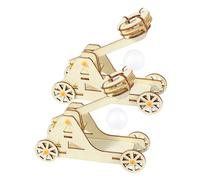 CIYODO 2 Sets Stem Trebuchet Kit Wooden Catapult Model Educational Physics for Adults Interactive DIY Engineering Craft for Science Projects and Team Activities