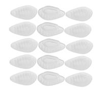 CIYODO 20 Pairs Replacement Push-in Glasses Nose Pads - Anti-Slip Soft Silicone Eyeglass Nose Pieces Inserts for Sunglasses Eyeglasses Repair 0.5x0.3Inches Transparent