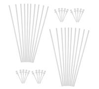 CIYODO 20 Sets Plastic Windmill Poles DIY Sticks for Boys and Girls Outdoor Garden Decoration Wind Accessories