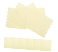 CIYODO 20 Sheets Light Yellow Wavy Edge Paper Napkins Thickened Party Cocktail Dinner Beverage Luncheon Serviettes for Weddings Events Banquets and Daily Entertainment