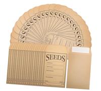 CIYODO 200pcs Brown Kraft Paper Envelopes Small Self-Adhesive Cash Deposit Seed Packets for Mailing Packing and Money Saving with Self-Sealing Flap
