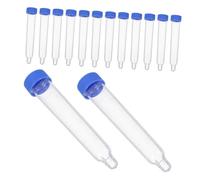 CIYODO 200PCS Sample Tubes with Screw Caps Pointed Bottom Sediment Test Tubes for Hospital Laboratory Use Testing for Accurate Diagnostics