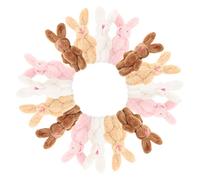 CIYODO 20pcs Adorable Bunny Stuffed Animal Mini Plush Rabbit Toys Pink Brown Light Brown White Creative Diy Doll for Adults Cute Decorative Soft Toys