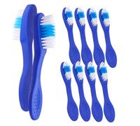 CIYODO 20pcs Correctional Toothbrush with Short Handle Individually Thumbprint Packaged for Prison Detention Mental Health Use Soft Bristles for Gentle Teeth and Tongue Cleaning Compact