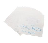 CIYODO 20pcs Disposable Fish Design Napkins with Silver Foil Elegant Paper Hand Towels for Parties Weddings Gatherings Convenient Single Use Fiesta Napkins for Easy Cleanup