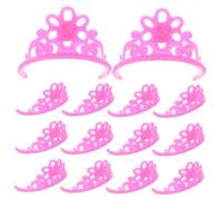 CIYODO 20pcs Doll Crown Accessories Plastic Headdress for Dolls Charming Dress Up Jewelry for Imaginative Play and Fashionable Crowns