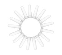 CIYODO 20pcs Floral Hydration Tubes Caps, Plastic Fresh Flower Water Tubes for Stem Hydration and Root Growth, Floral Supplies for Bouquet and Rose Arrangements