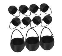 CIYODO 20pcs Mini Cauldron Kettles Small Witch Cauldron Halloween Party Decor Haunted House Props Versatile DIY Craft Tiny Candy Holders for Home and Role Playing Scenes