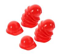 CIYODO 20pcs Mini Plastic Construction Helmets Creative Mini Safety Hat Decor for Doll Accessories Party Supplies Builder Hard Hat Craft Caps
