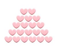 CIYODO 20pcs Pink Heart Shaped Photo Decorative Clips Lightweight Plastic Clips for Organizing Files and Sealing Snacks Suitable for Home, Office, and School Use