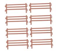 CIYODO 20Pcs Plastic Farm Fence Panels for Dollhouse Miniature Garden DIY Landscape Durable Washable Skin Friendly Fence Accessories for Succulents Farms Flowerpot Decoration