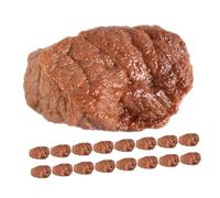 CIYODO 20pcs Realistic Beef Block Models PVC Fake Steak Simulation Food Props for Pretend Play Kitchen Decor and Photography Display