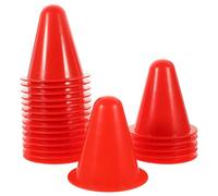 CIYODO 20Pcs Roller Skating Marker Cones Stackable Training Road Blocks for Soccer Basketball and Events Brightly Colored Skating Training Cones