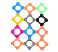 CIYODO 20pcs Silicone Anti-rolling Handheld Mic Protection Rings Waterproof and Shockproof Wireless Microphone Accessories for Ktv and Karaoke Random Color