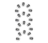 CIYODO 20pcs Trash Bin Labels for Recycling and Waste Sorting Tear-Resistant Adhesive Stickers for Garbage Cans for Homes Offices Schools and Public Areas