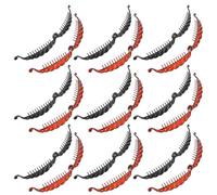 CIYODO 20pcs Vintage Banana Hair Clip Holder for Women, Lightweight Plastic and Resin Material, Fish-shaped Design, Versatile Hair Styling Accessories for Daily Styling and Gym Sessions