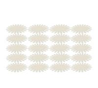 CIYODO 20pcs White Oval Nail Sample Wheel with Tips Each Plastic False Nail Display Board for Manicure Polish Color Showcase for Salon DIY Art Exhibitions and Beauty Workshops