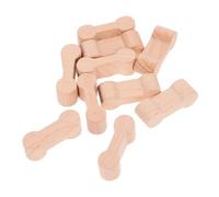 CIYODO 20pcs Wooden Train Track Connectors Dog Bone Style Adapters for DIY Model Railway Accessories Enhancing Creativity and Stable Train Layouts