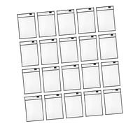 CIYODO 20pcs Writable Plastic Dry Erase Pockets Reusable Clear Hanging Pocket Organizers and Protectors for Classroom Teacher Supplies and Early Education
