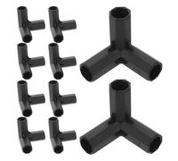 CIYODO 24pcs 3 Way Plastic Trellis Connectors for Plant Support Frame Fittings, Strong Weather Resistance and Easy Maintenance, for DIY Garden Projects and Stable Greenhouse Frame
