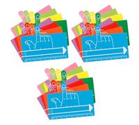 CIYODO 24pcs Guided Reading Strips Finger Spacers for Vibrant Colors Dyslexia Tools Handwriting Spacers for Letter and Word Spacing Reading Guides for Classroom and Homework