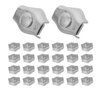 CIYODO 24pcs M3 Stainless Steel Wire Rope Saddle Clamps for 2-2.5mm Cables, Heavy Duty Fixed Wire Clips for Metalworking, Fencing, and Industrial Rigging Applications