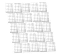 CIYODO 25sheets Eyelash Extension Stickers round Lash Glue Holder Pallet Adhesive Pads for Lash Grafting Makeup Artists