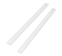 CIYODO 2pcs Acrylic Dough Thickness Measuring Ruler with Precision Rolling Guides for Baking Pastry Fondant Cookies, Portable Thickness Control Tool for Dessert Shops and Cake Shops