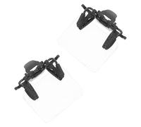 CIYODO 2pcs Adjustable Clip-On Eye Patch for Aim Assistance, Eyeglass Sight Blocker with Semi- Horizontal Shield, Training Eye Patch for Indoor and Outdoor Shooting