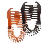 CIYODO 2Pcs Banana Hair Clips for Women Plastic Decorative Banana Clips Lightweight Ponytail Holders for Thick Fine Hair Easy to Use and Elegant Design