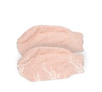 CIYODO 2pcs Bathing Gloves Exfoliating Body Scrub Mitts Back Scrubber for Gentle Massage and Dead Skin Removal Reusable Machine Washable Bath Gloves for Arms Legs Chest and Back Beige